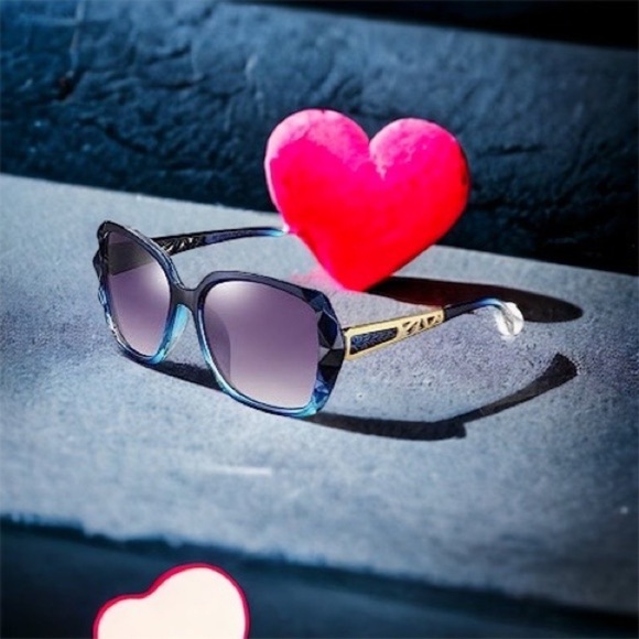 Accessories - - Oversized Sunglasses Women Sparkling Frame Polarized Square Sunglasses (…